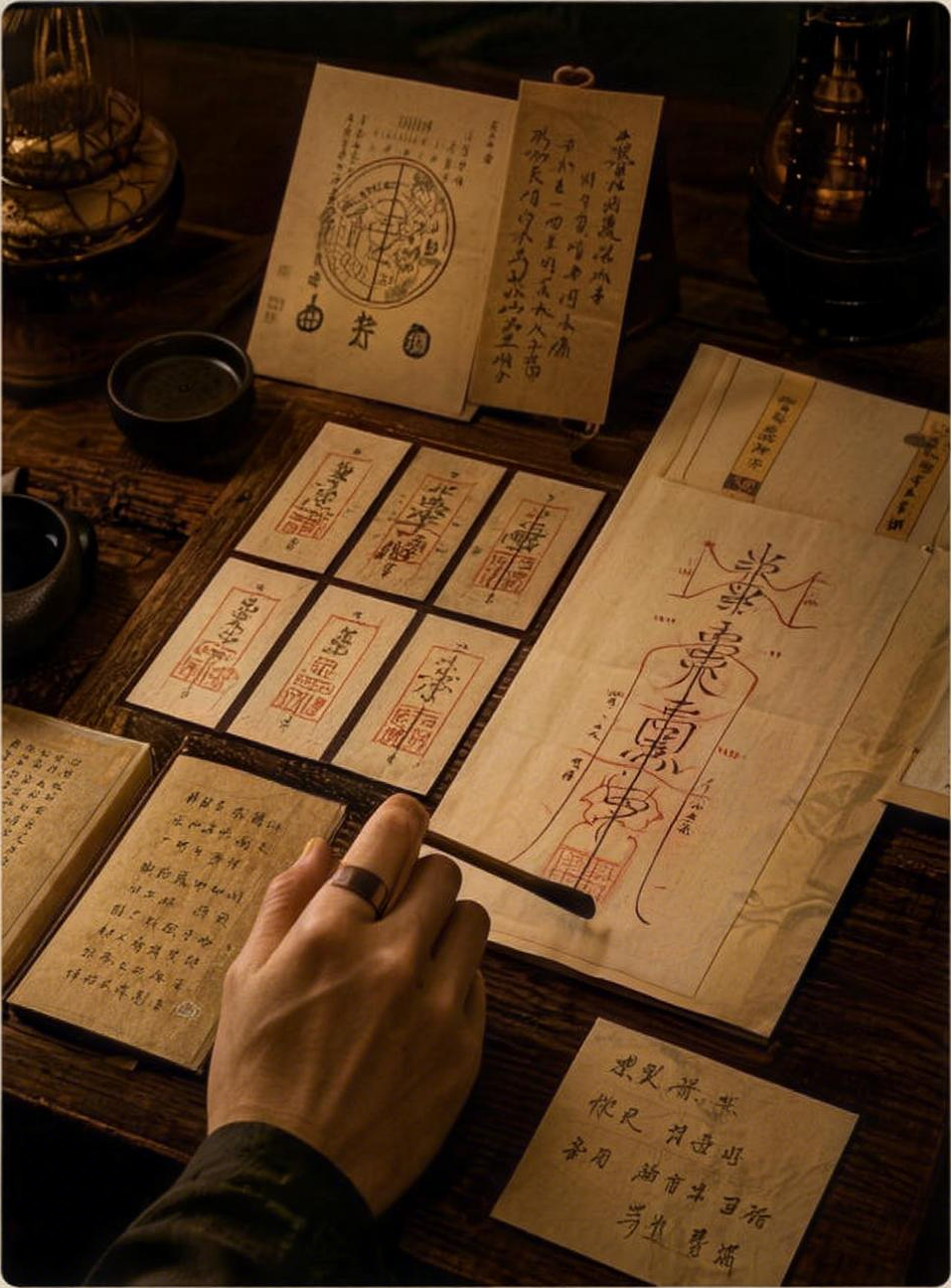 手稿、主题卡片与正在整理的轻定制符箓